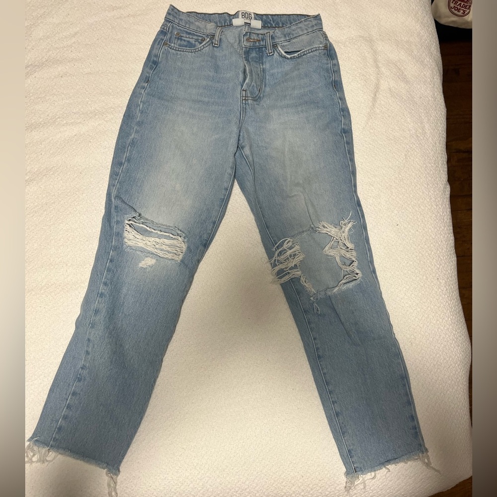 BDG Slim Straight Ripped Jeans